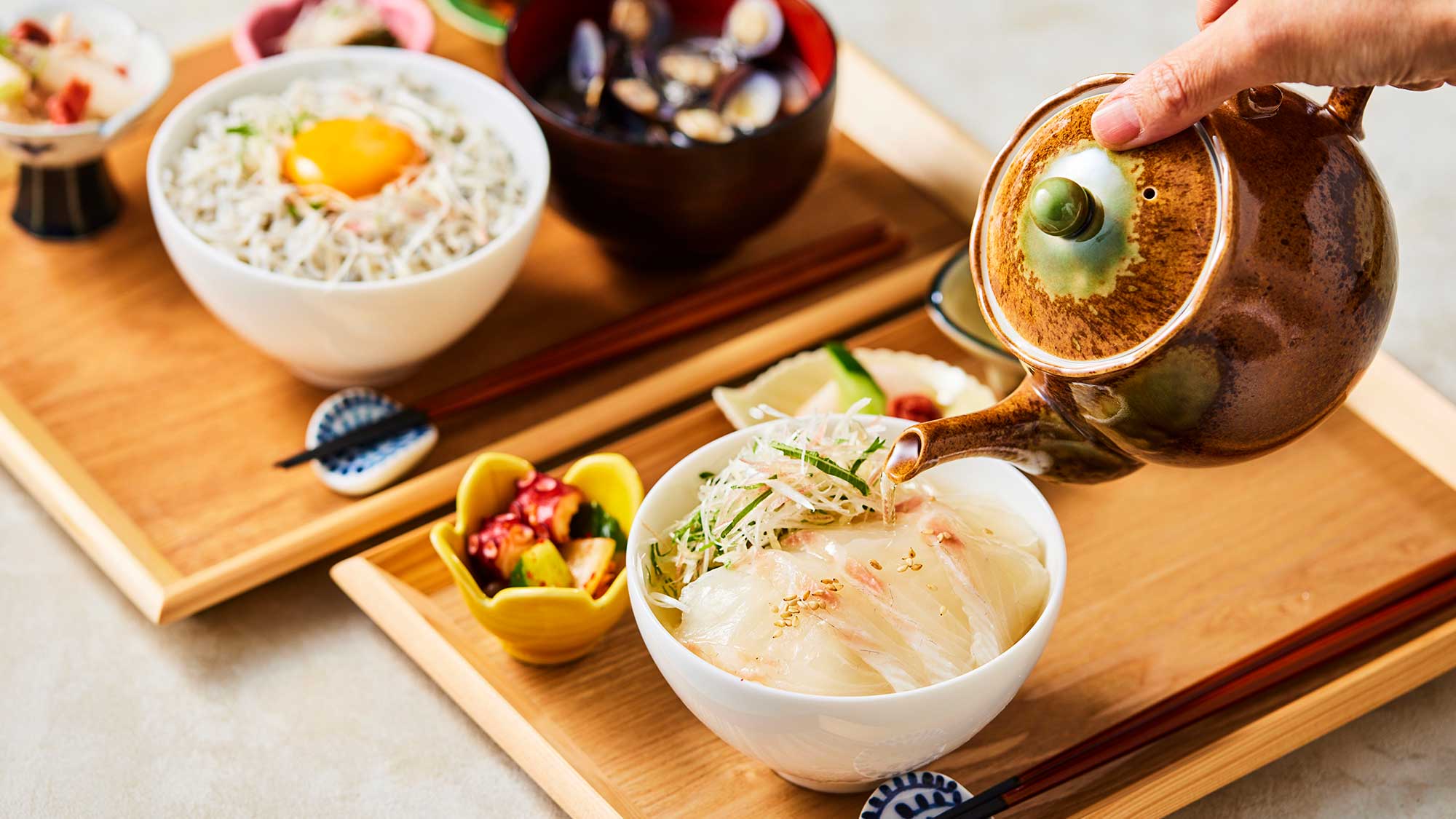 【朝食】海鮮茶漬け