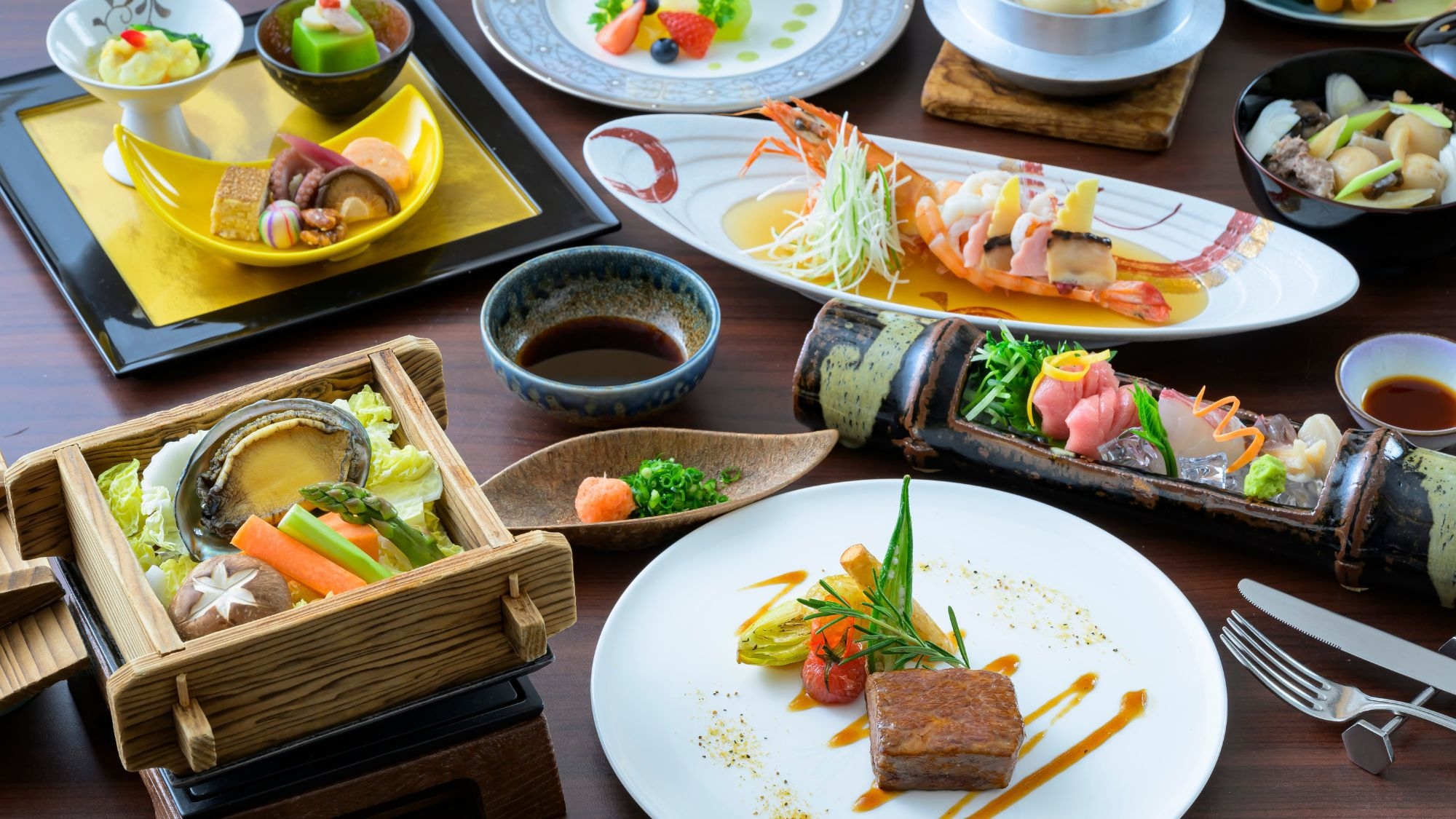 【夕朝食付き】＜プレミアムラウンジご利用特典＞山形牛ステーキ会席