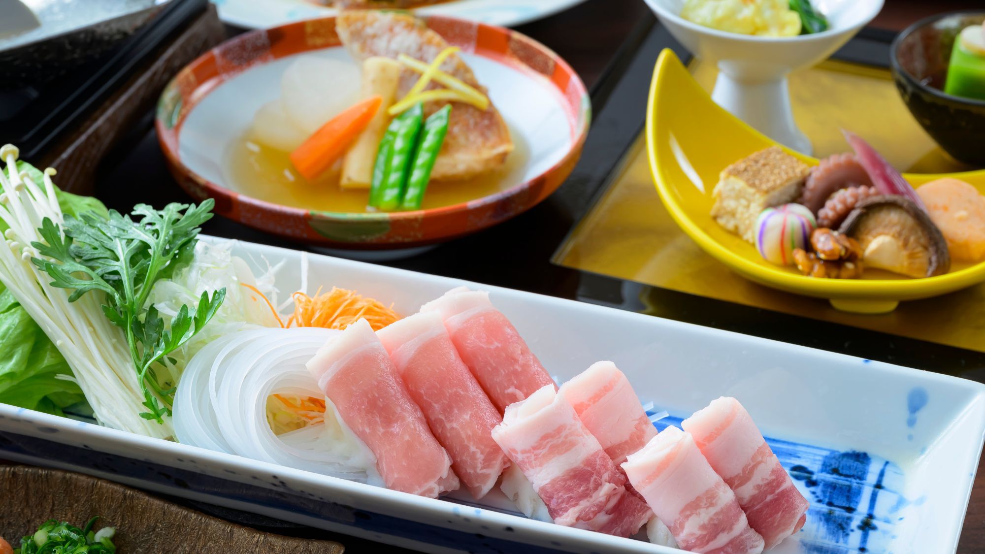 【やまがた雪豚のしゃぶしゃぶ会席】