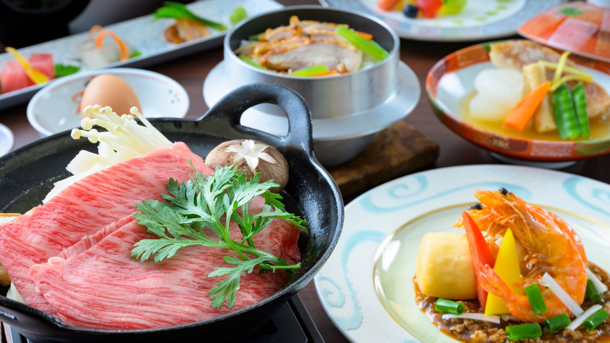 【山形牛すき焼き会席】