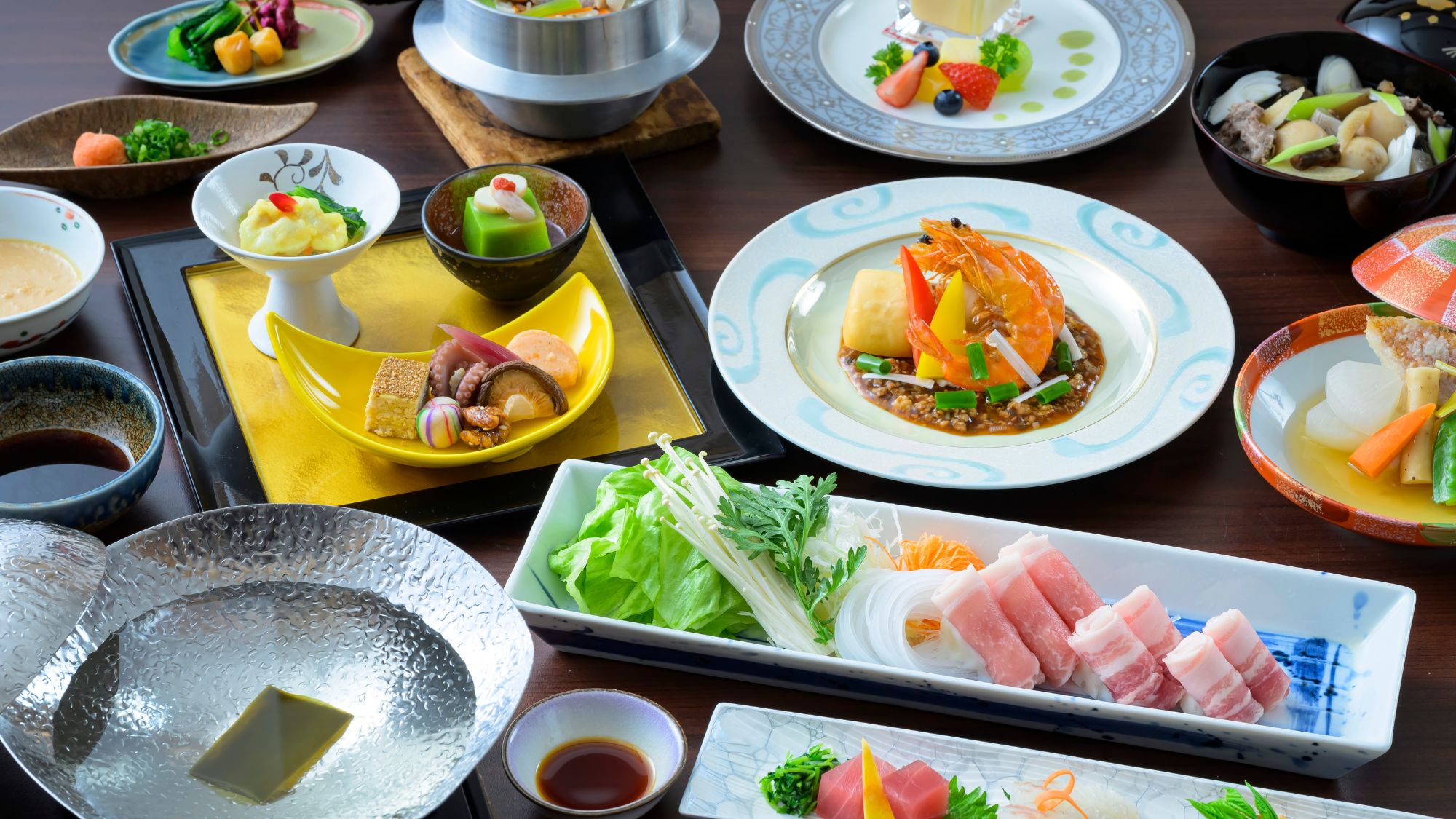 【やまがた雪豚のしゃぶしゃぶ会席】