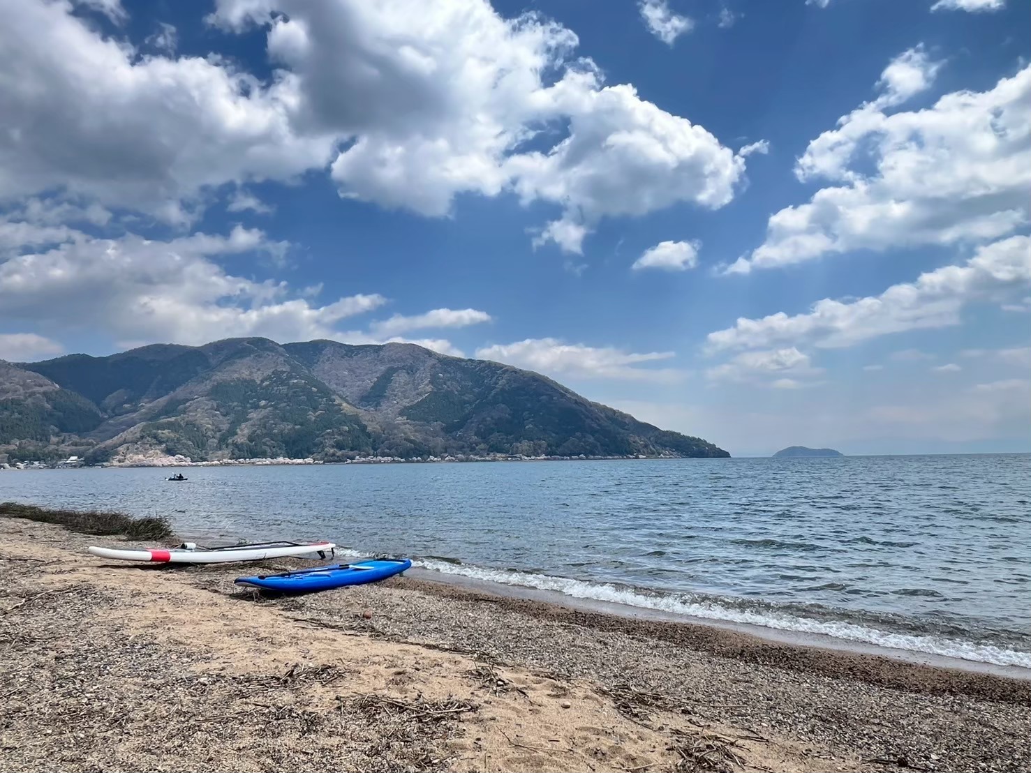 当館目の前に広がる、マキノサニービーチ♪
