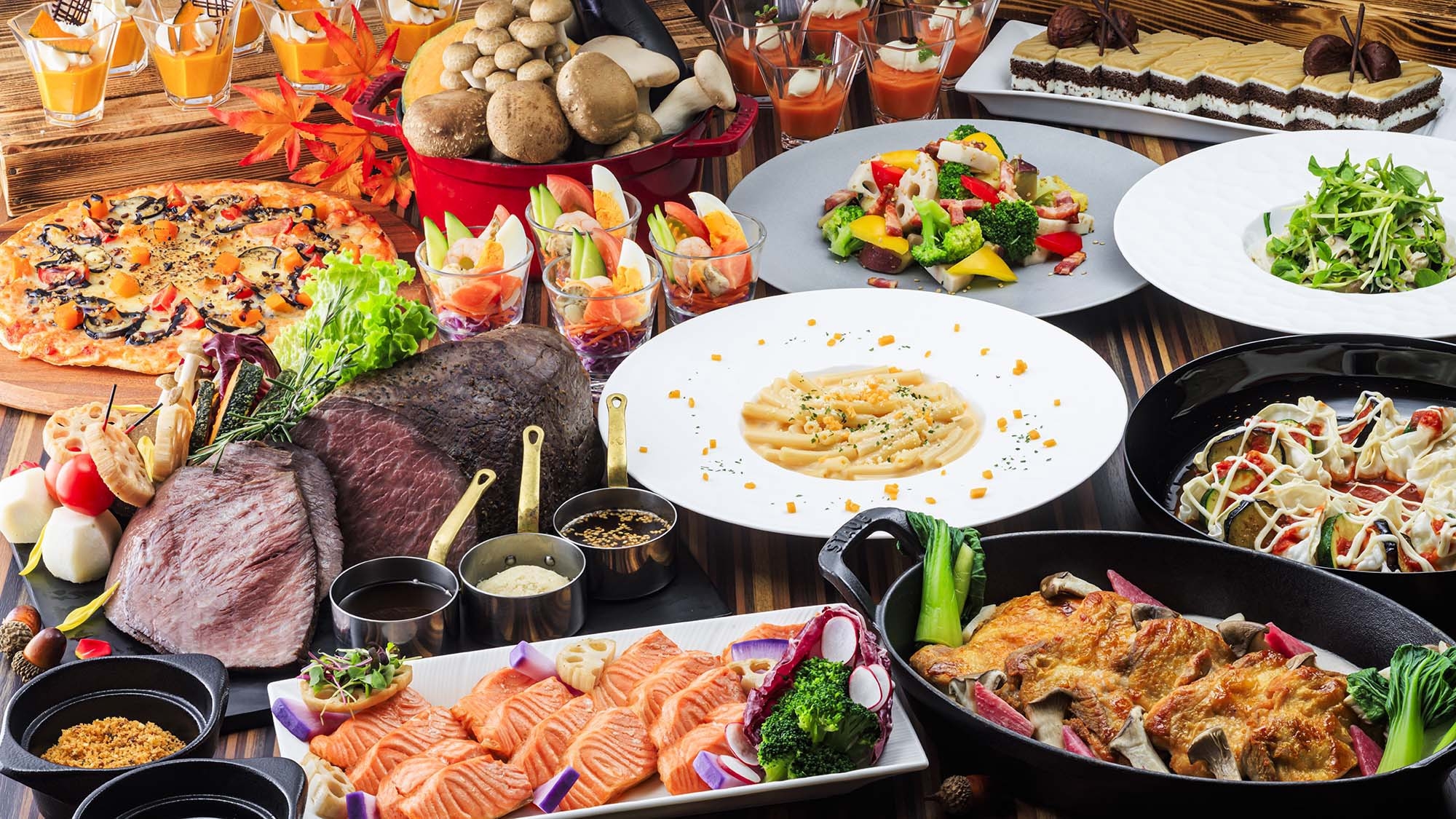  【期間限定】 箱根と芦ノ湖の休日（夕朝食付き）ディナーブッフェ_予約時確認事項あり