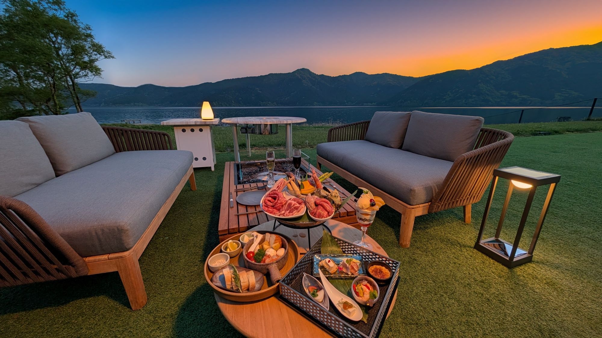 【夏期限定】『BBQ by the lake』湖畔のバーベキュー＜飲み放題付き＞プラン