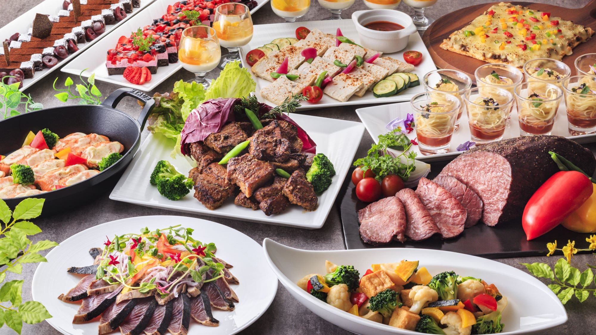  【期間限定】 箱根と芦ノ湖の休日（夕朝食付き）ディナーブッフェ