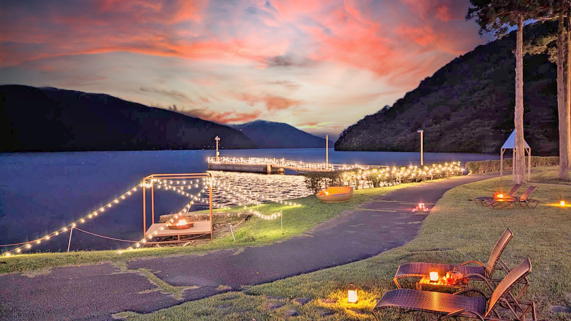 ハロウィーンテラス_焚き火