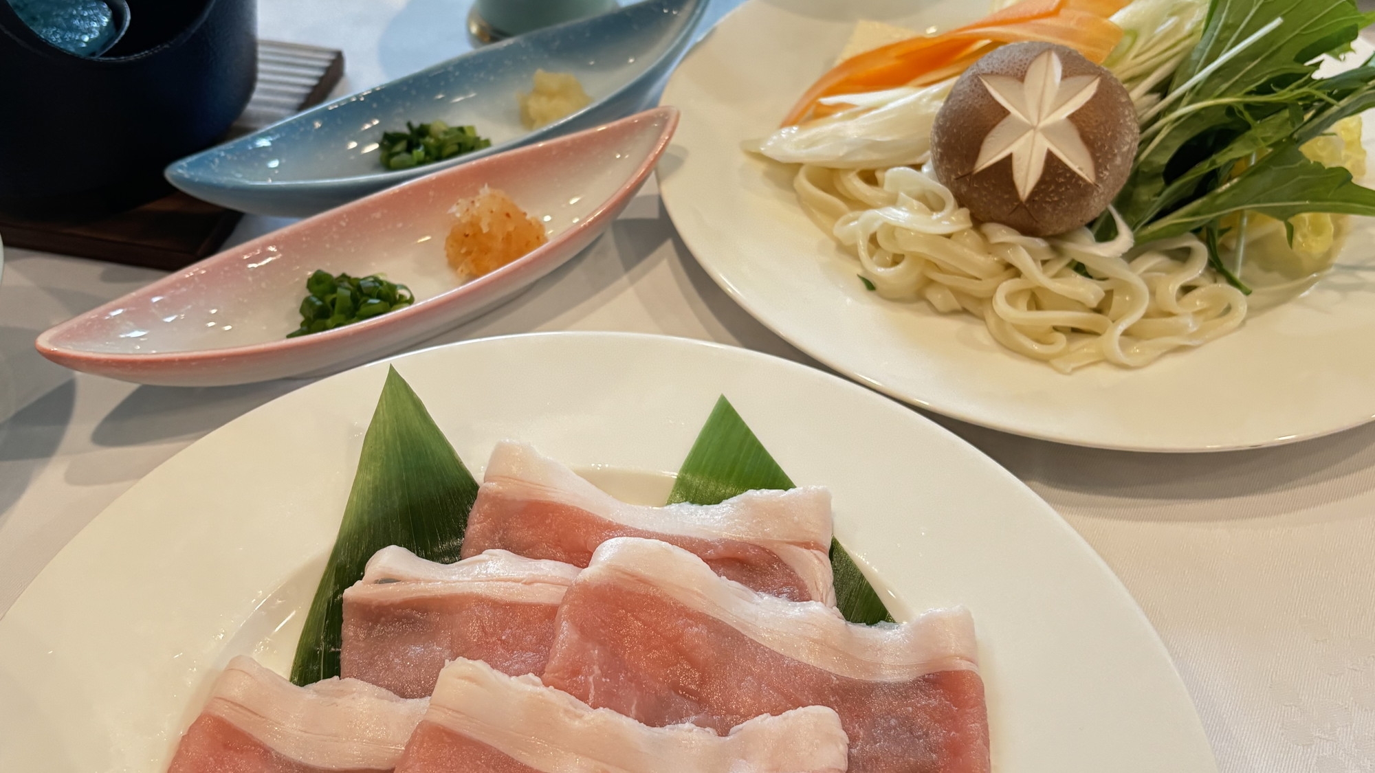 【期間限定】岩手ブランド「白金豚」のしゃぶしゃぶ膳を味わう【1泊2食付】
