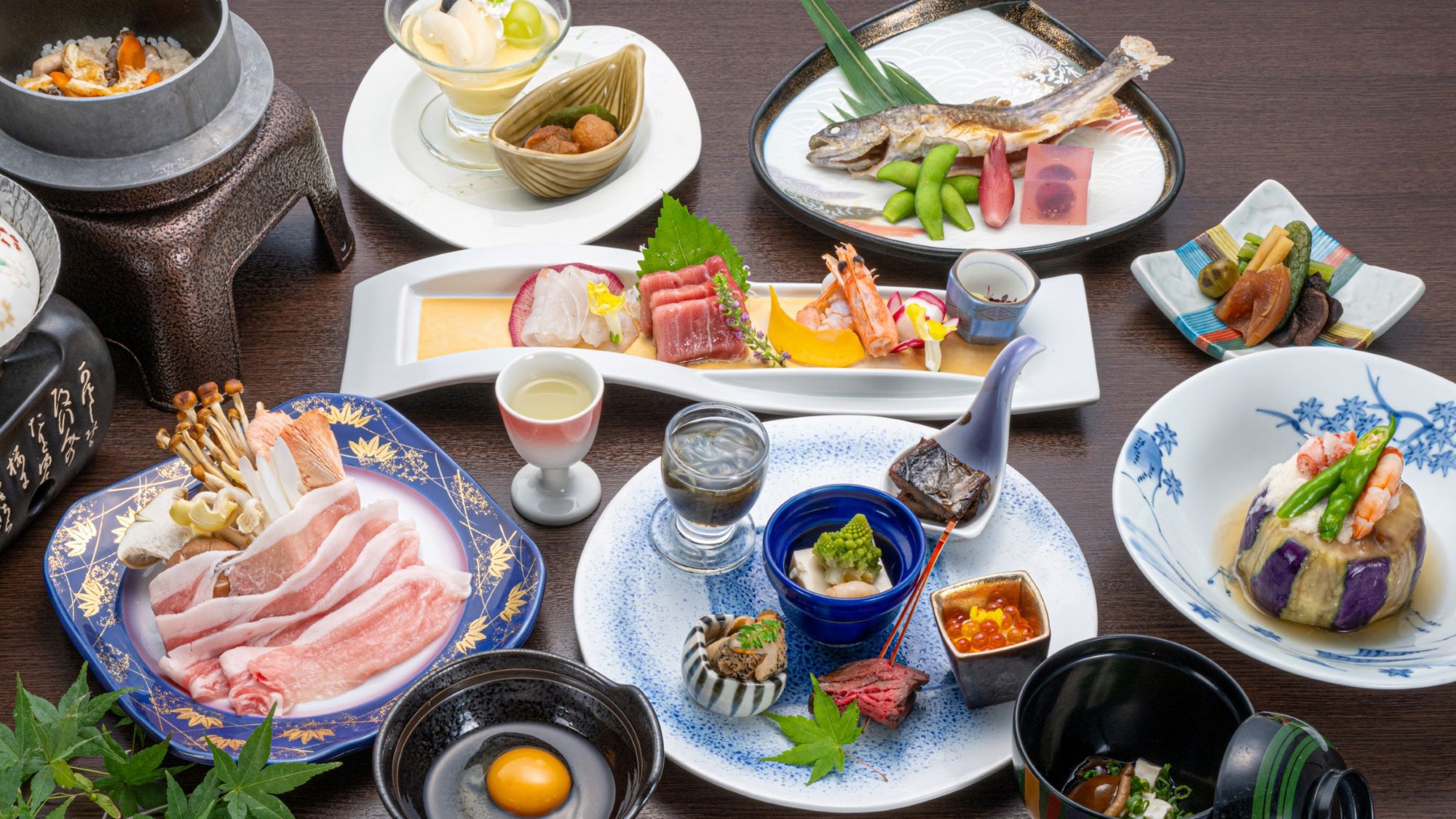 【夕食は量控えめ】≪2食付≫少量会席料理と昼神温泉を満喫★