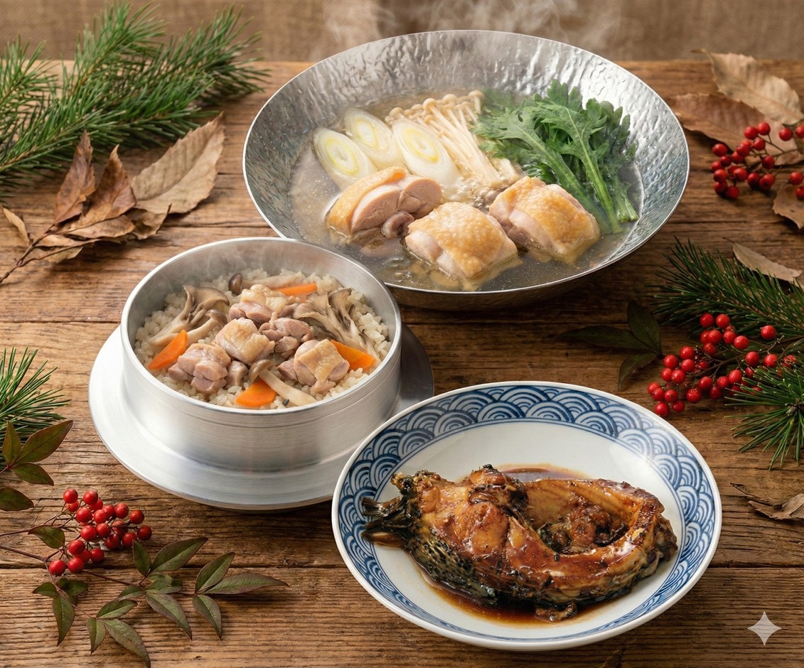 ★ブロンズアワード2025受賞記念★信州福味鶏と伝統の味「鯉の旨煮」の味わい会席★5大特典付★