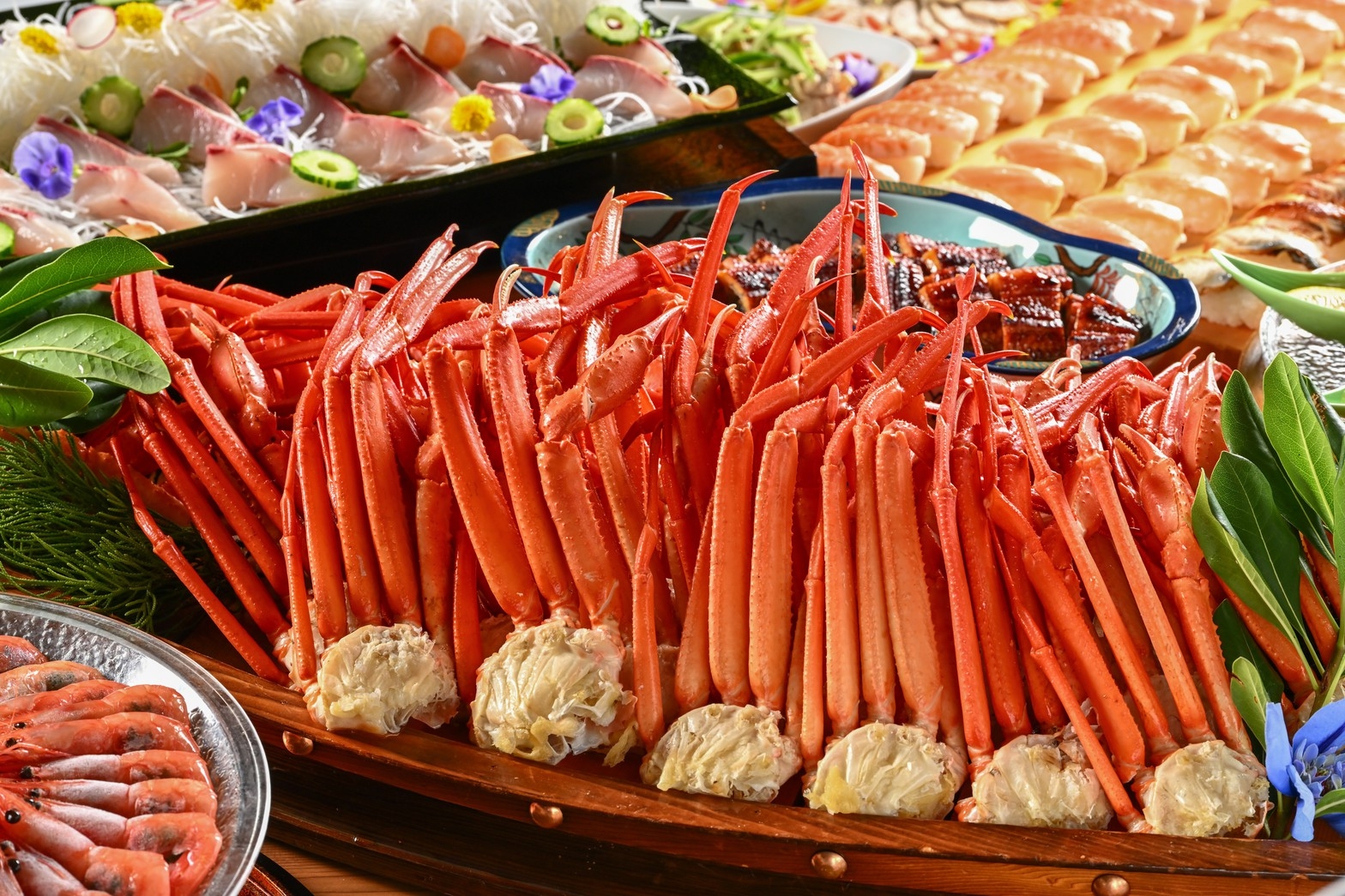 【2食付・カニ食べ放題】冬の贅沢を心ゆくまで｜越前の旬が並ぶ夕食バイキング＆朝食付き
