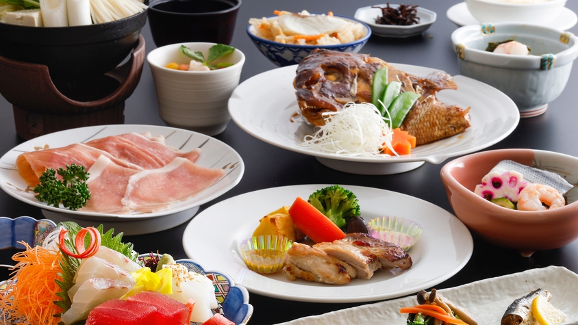 ◆郷土料理会席◆当館人気の夕食×「日本最古の温泉」を存分に♪