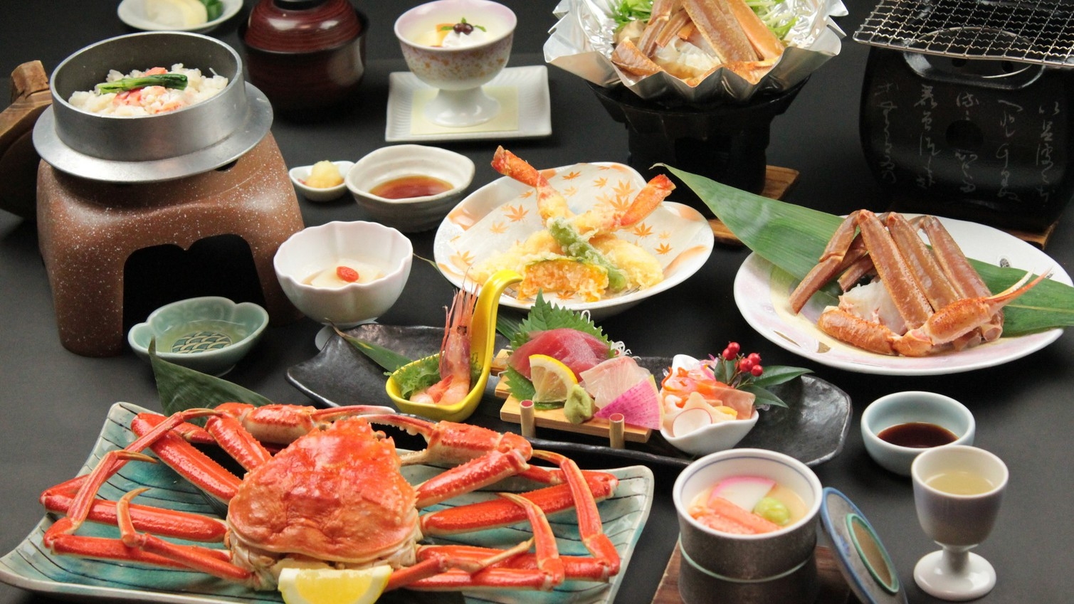 【春SALE】蟹鍋・焼き蟹・蟹てんぷら・ズワイガニ１匹付き蟹会席！蟹好きにおすすめの蟹会席プラン