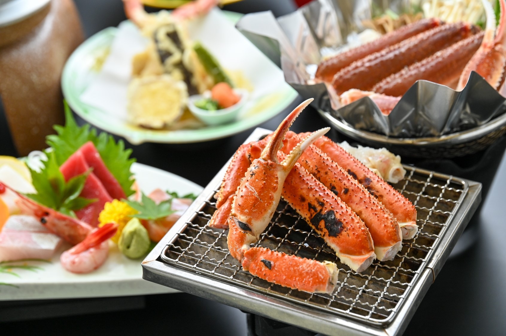 【5と0のつく日】★特別★タイムセール！蟹料理満載＋ズワイガニ１匹付きの蟹会席プランが10％OFF♪