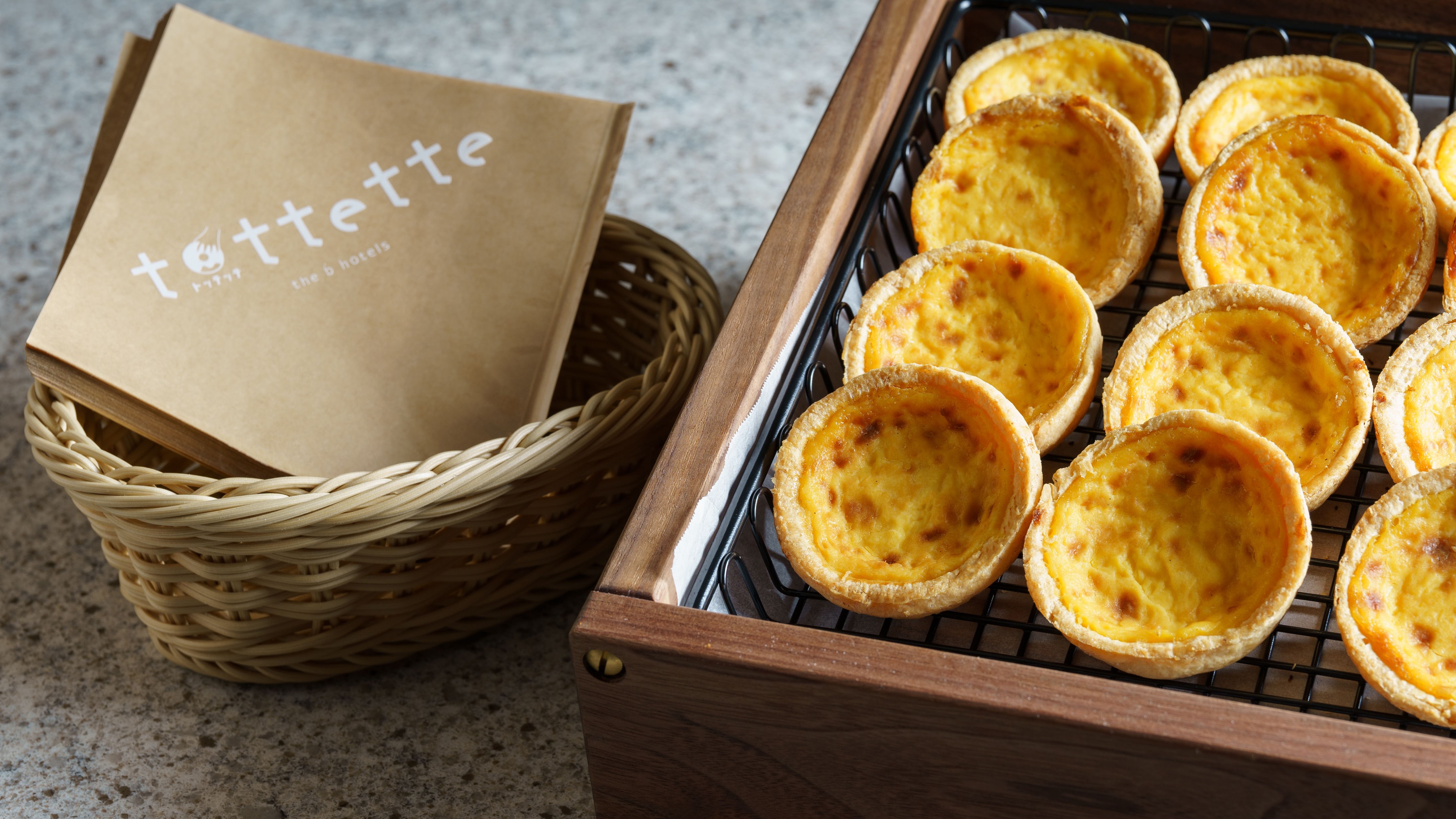 “tottette（トッテッテ）” 提供商品例：エッグタルト