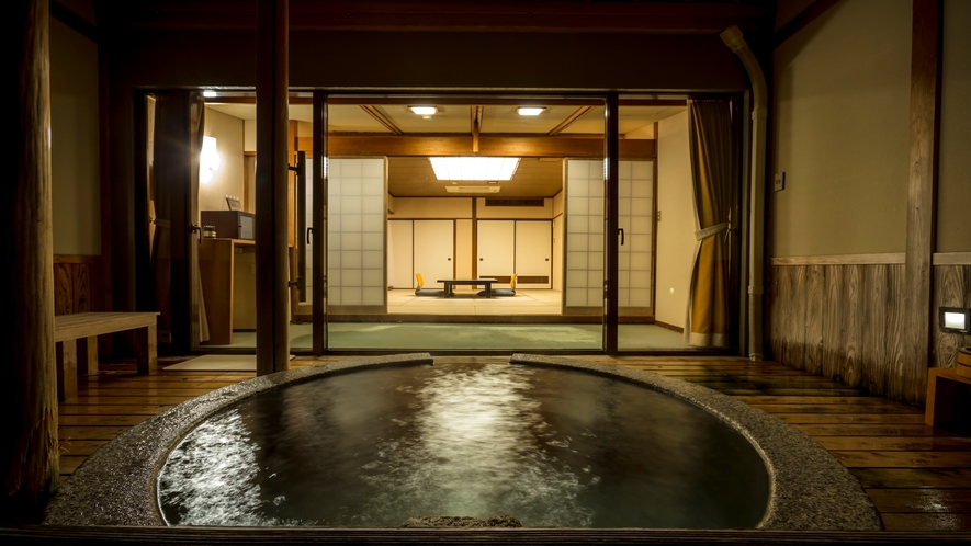 【露天風呂付・和室】天橋立を望む「天橋立温泉」の露天風呂付和室でごゆるりと。