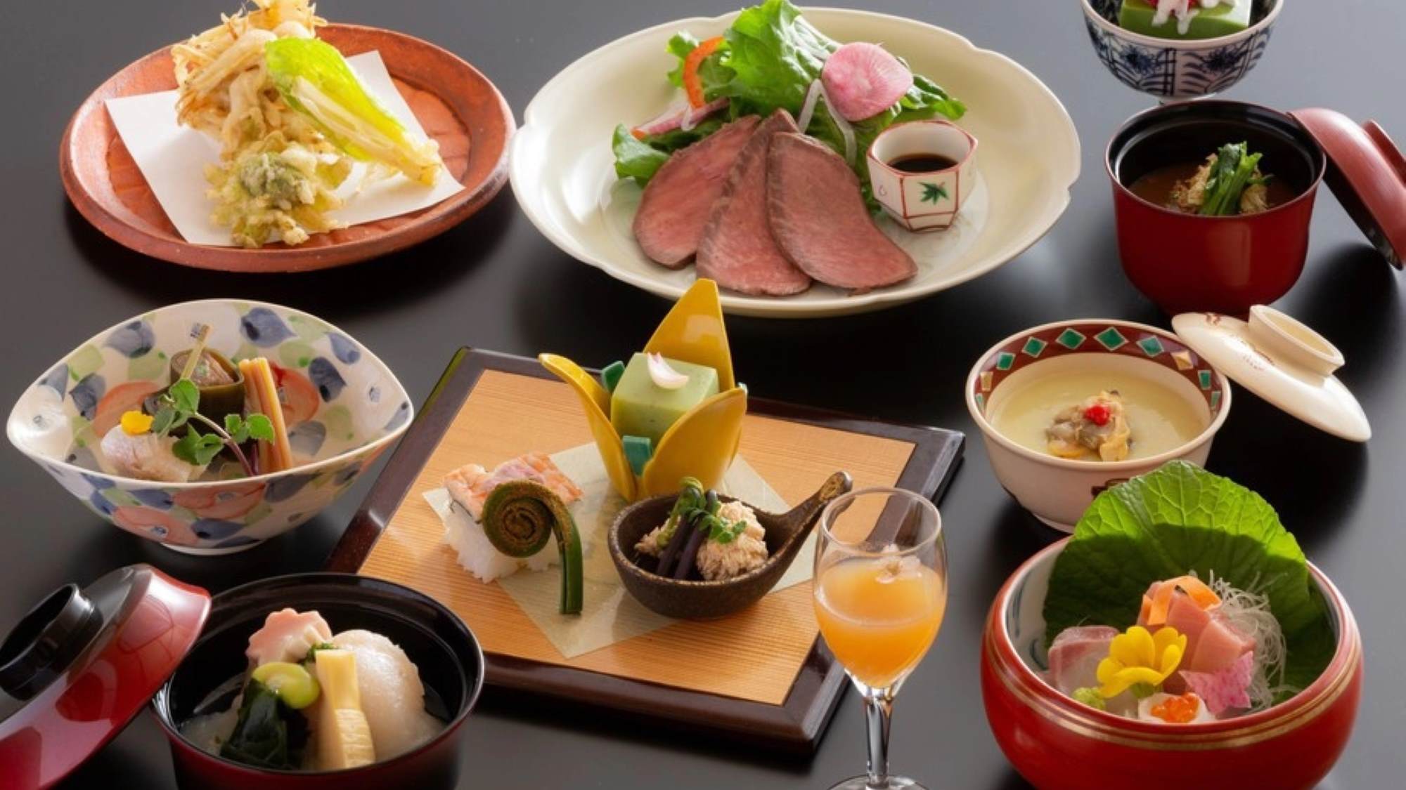 リフト乗り放題！料理長厳選食材を使用した【最上級の和食会席】〜雪会席〜＜千羽鶴＞