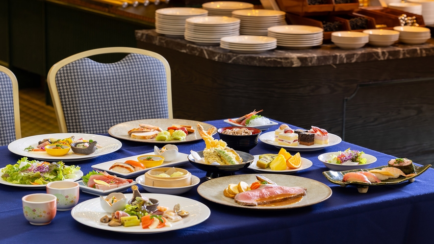 NASPAニューオータニの夕食ビュッフェ料理イメージ