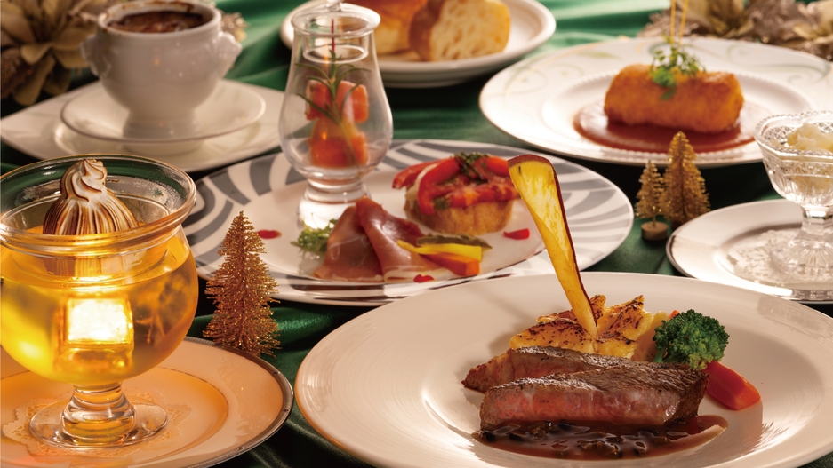 【X’mas限定】特別な夜に乾杯☆SPOONクリスマスディナーコース堪能/２食付
