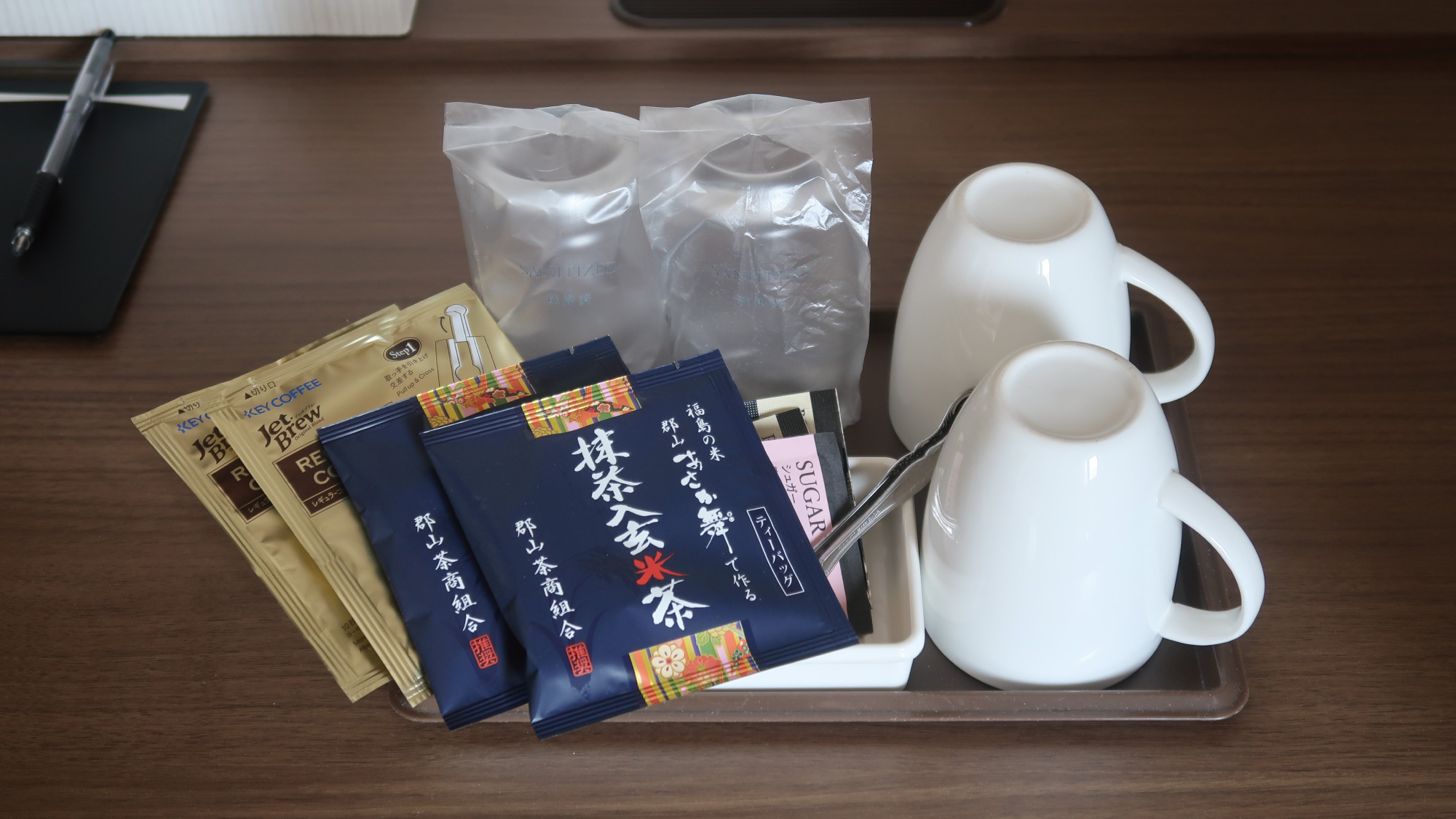 抹茶入玄米茶、ドリップコーヒー