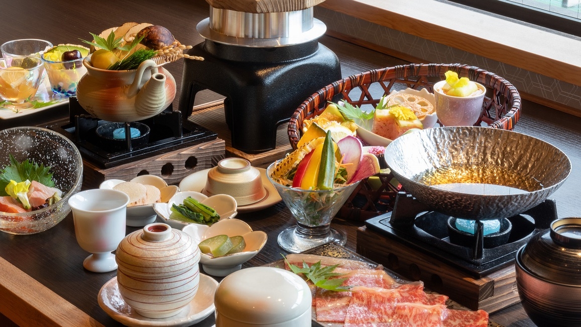 御坂館【松茸会席プラン】厳選松茸料理三品付/夕食部屋食