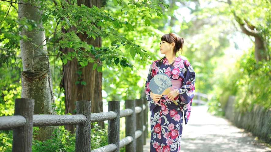 安楽寺・参道・夏