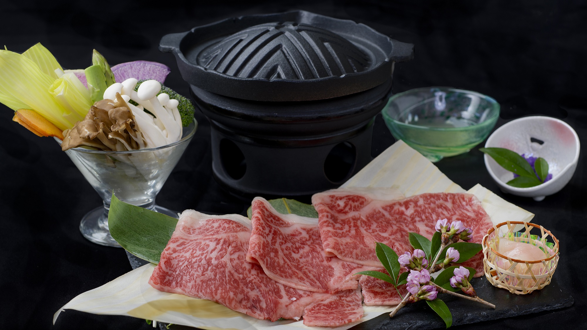 別注文料理：信州産特選牛　焼きしゃぶ