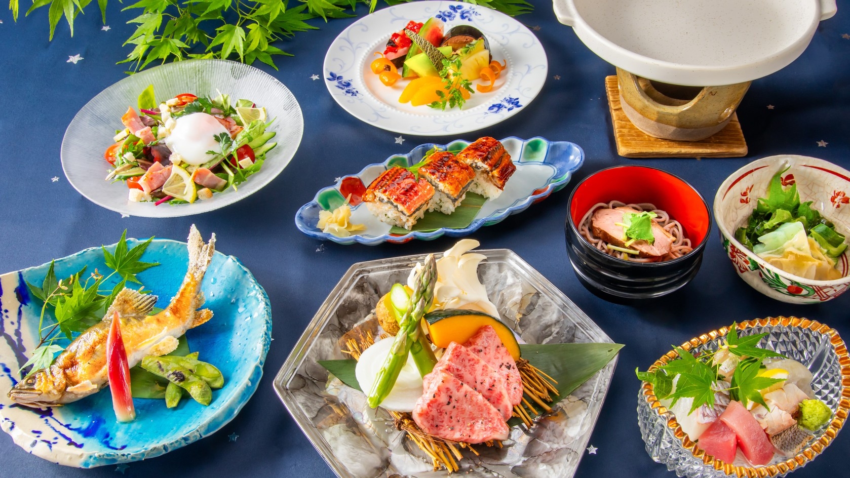 【お盆限定】〜神石牛極み会席と癒しの時間を〜（夕朝食付）