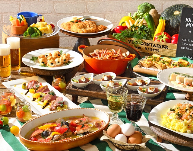 【ホテルビュッフェ2食付き】ビアホール フレンチビアマルシェ（夕朝食付）