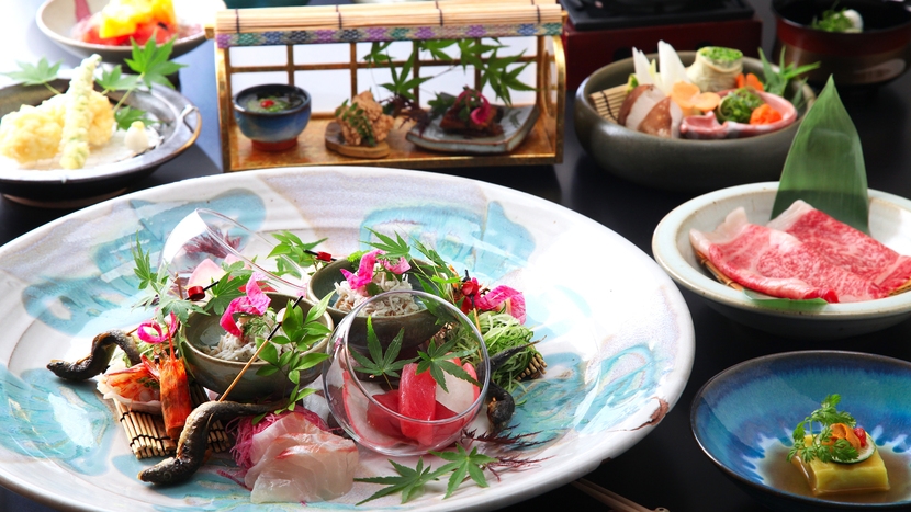 【リニューアル記念】「和食会席」デラックスツインプレミアムと五感で味わうアートな食体験