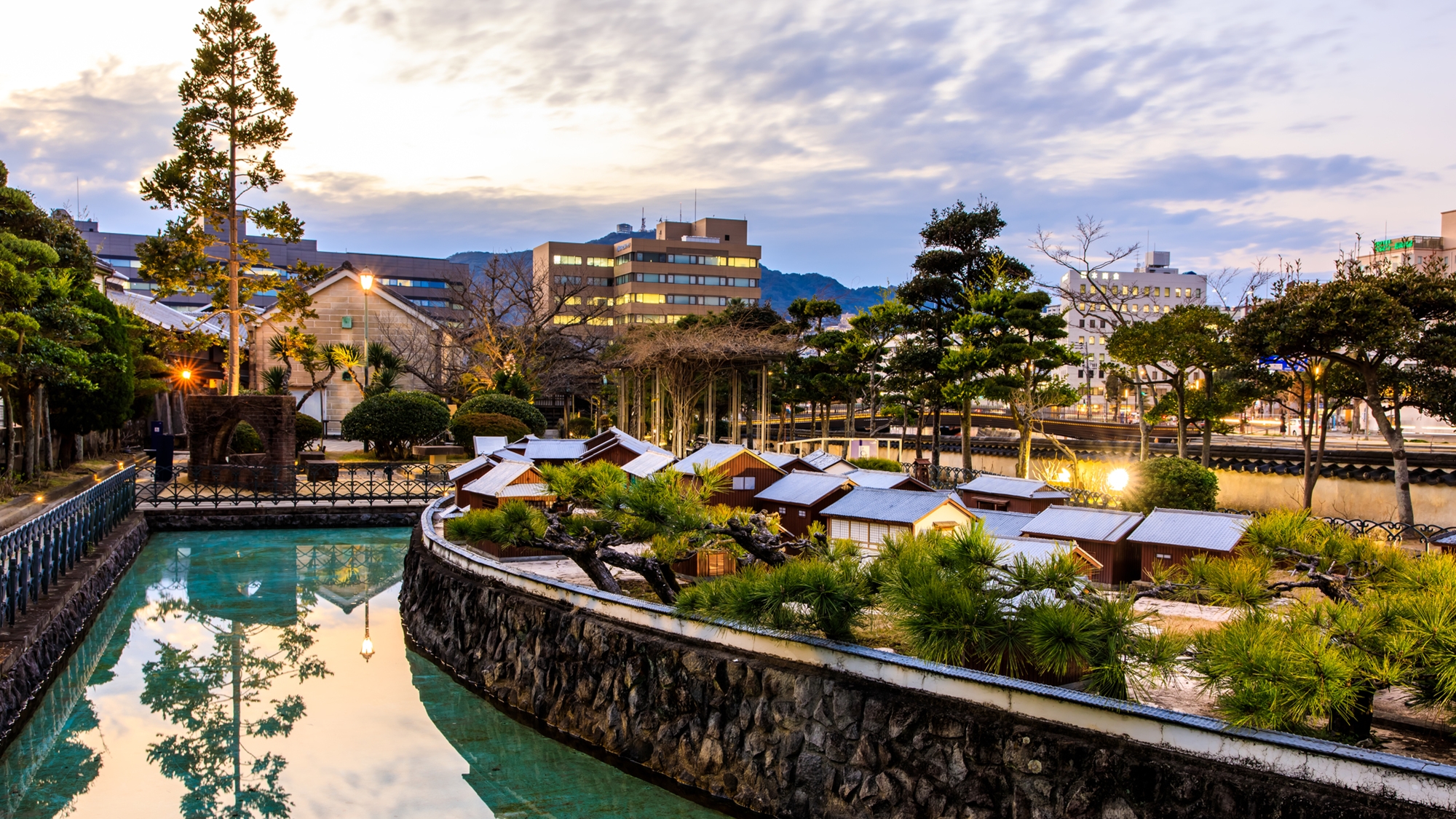 【県内観光】出島 和蘭商館跡　夕景