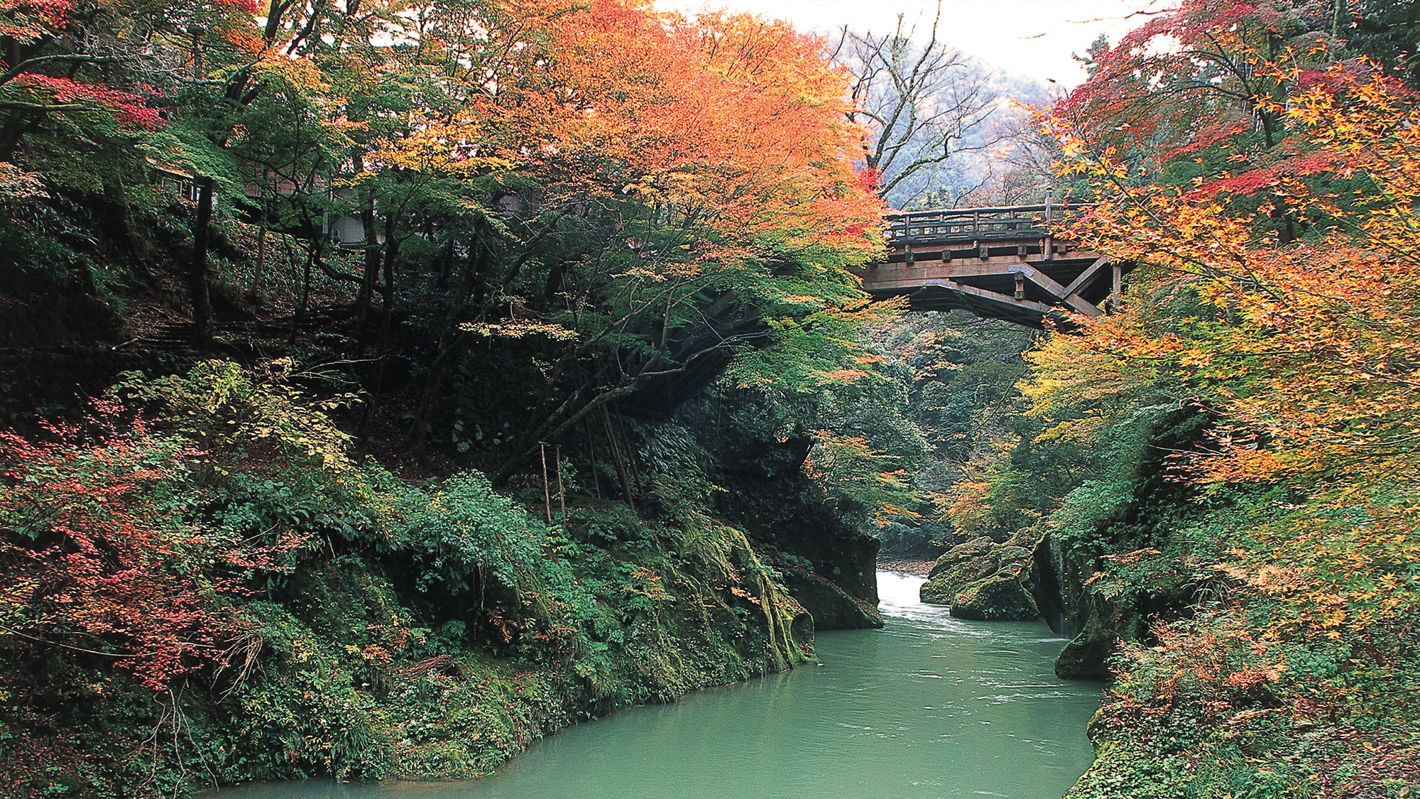 鶴仙渓　紅葉の名所（車で15分）