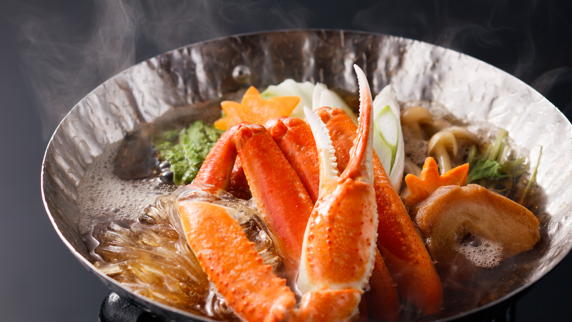 蟹の旨味が染み出た蟹すき鍋