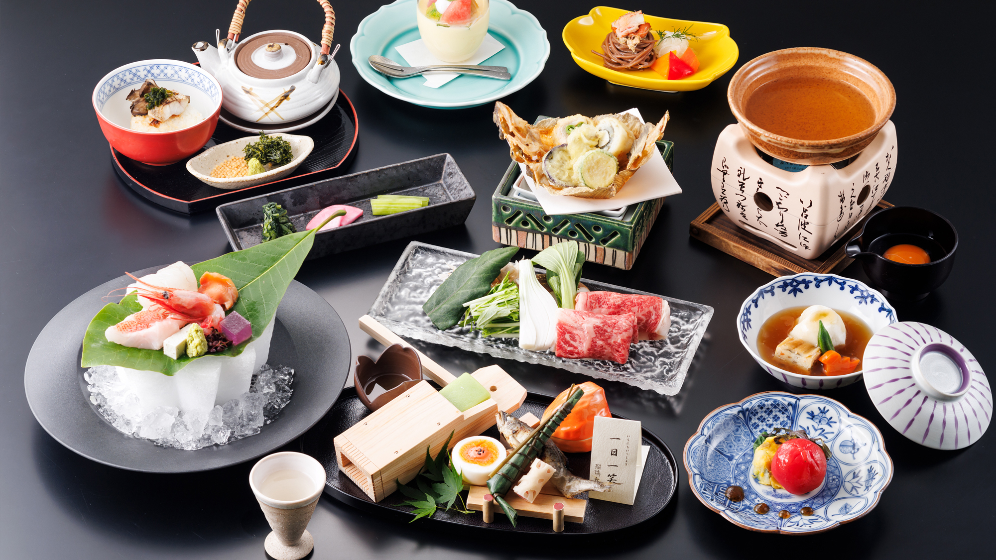 夏の会席料理イメージ（仕入状況により変更いたします）