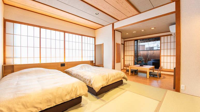 *【和室/10畳】2023年12月リニューアル。落ち着いた空間の露天風呂付き客室※温泉ではありません