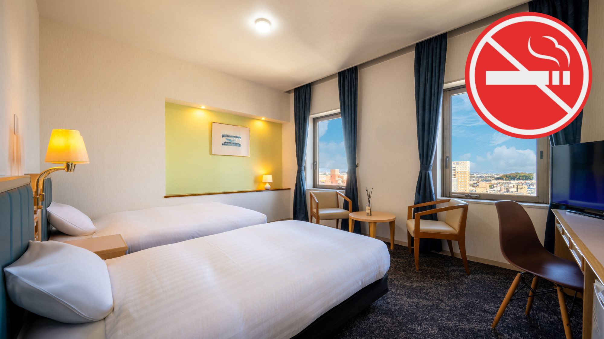 ＜禁煙＞【本館：ツイン】ベッド（110cm）×2台、ユニットバス