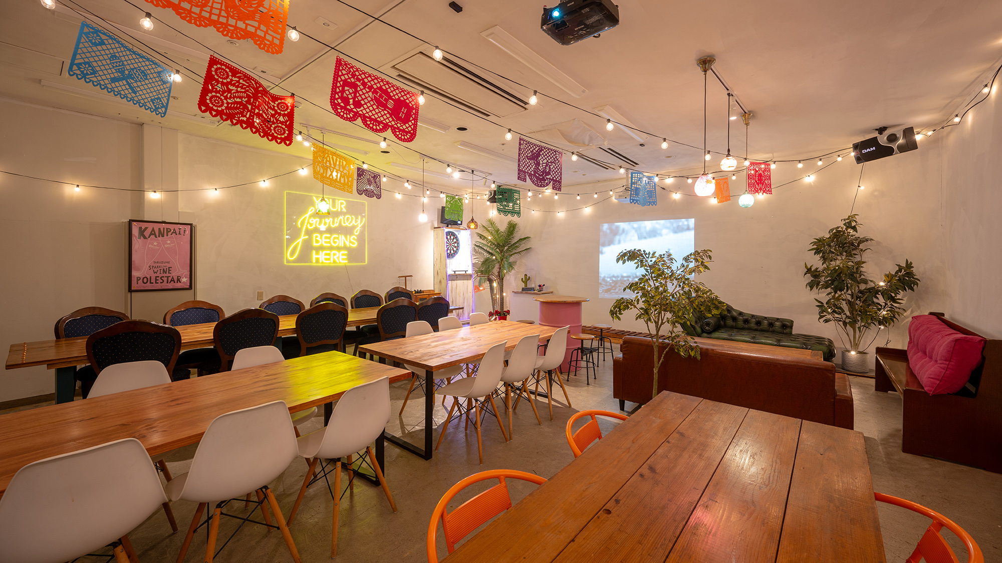 【提携店：ルチャドール】最大40名様までご案内可能な広々空間。