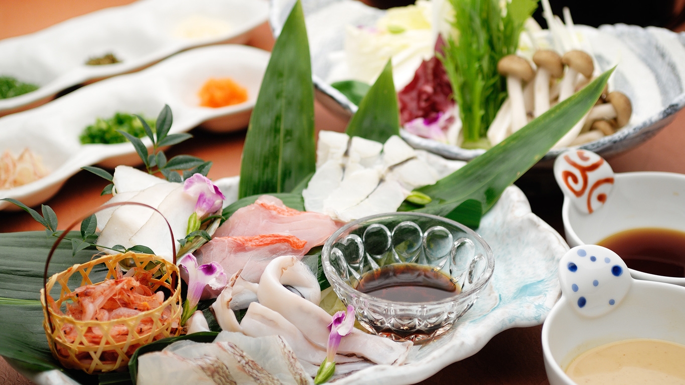【アンコールプラン】お肉または海鮮をお一人様ごとにチョイス「源泉しゃぶしゃぶ膳」