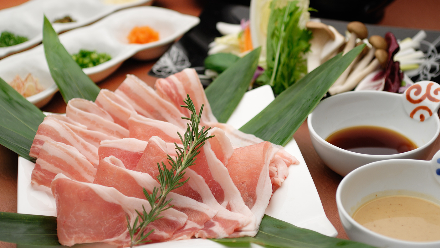 【アンコールプラン】お肉または海鮮をお一人様ごとにチョイス「源泉しゃぶしゃぶ膳」