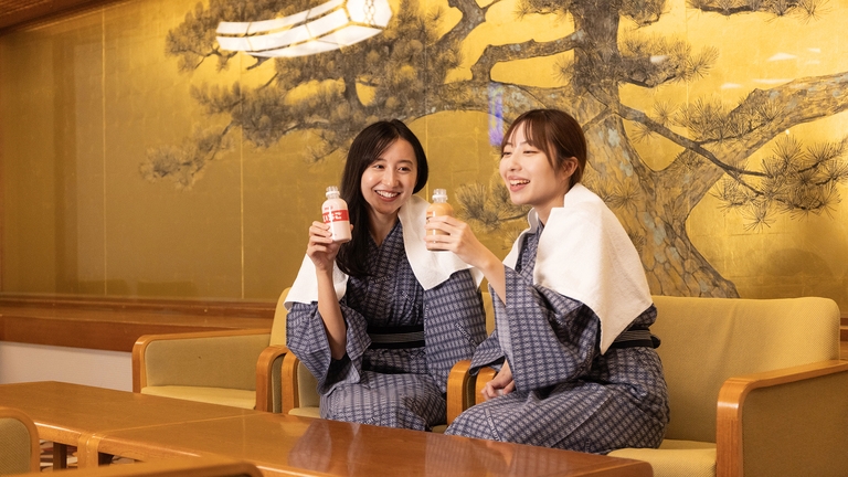 【美味切符3，000円付／夕食付】近隣店舗でのご夕食時に使えるチケット付！にごり湯の天然温泉大浴場