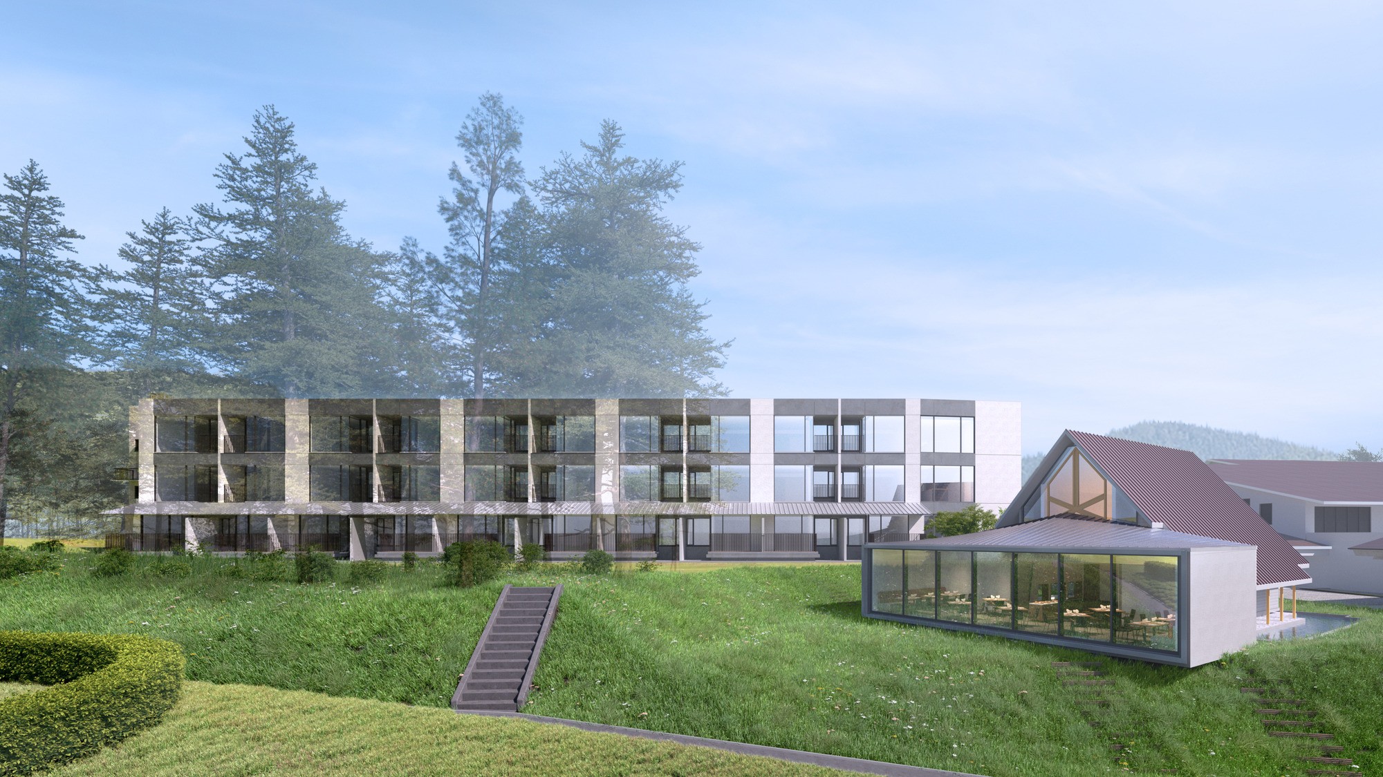 新館　西面外観　※イメージ