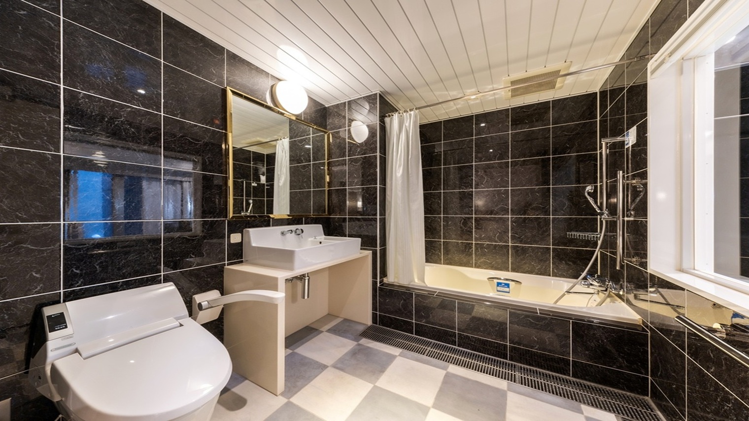 【バリアフリーツインルーム】客室ユニットバス