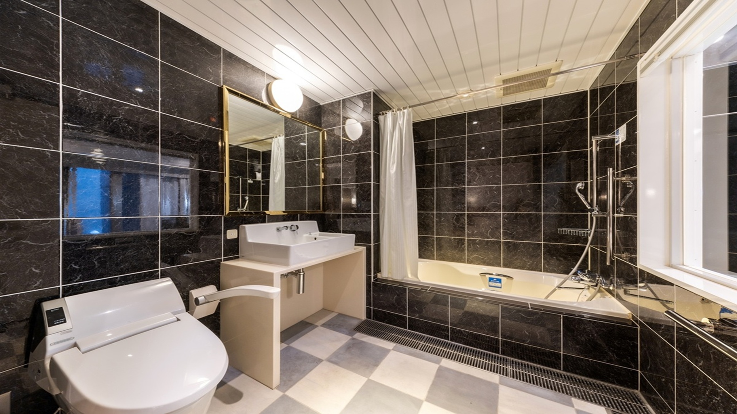 【バリアフリーツインルーム】客室ユニットバス