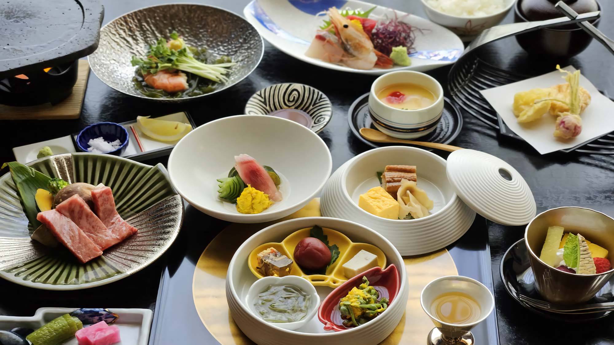 【料理長おまかせ特選料理】旬の味覚に舌鼓。料理長が贈る至高の逸品＜雅膳＞