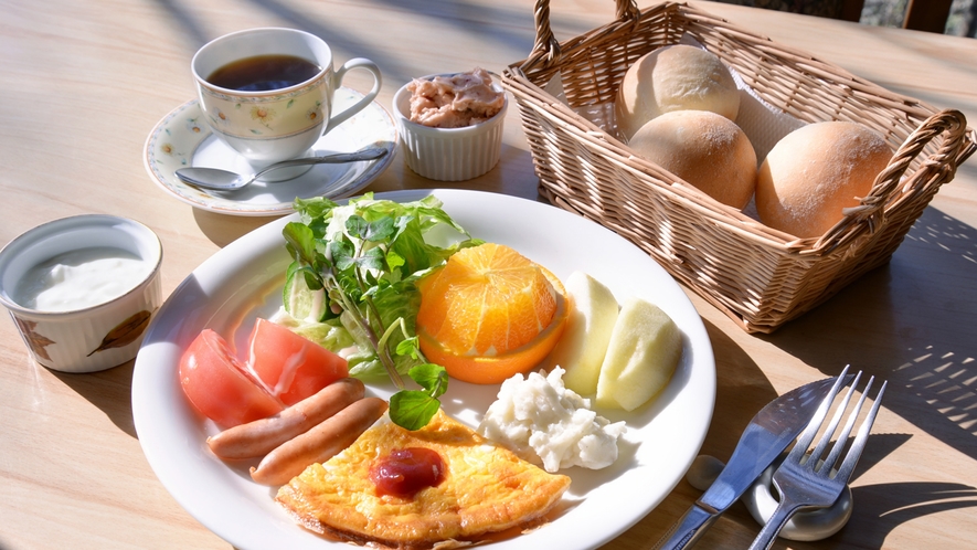  *【朝食一例】那須高原の自然を感じて食べる朝食は一味違います。