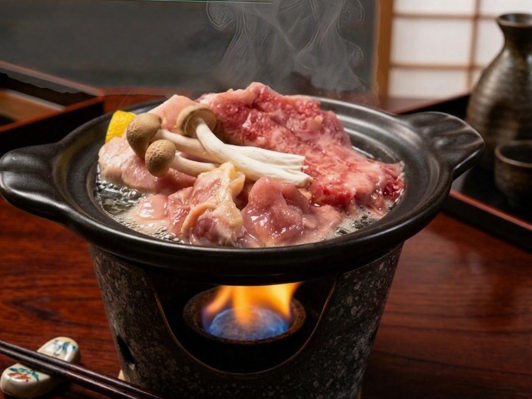 【満腹グルメプラン】信州産肉3種（牛・ポーク・鶏）陶板焼き