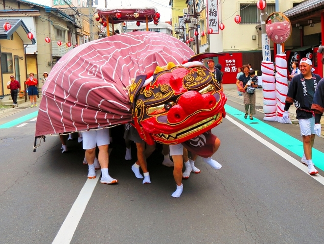 7月　戸倉上山田温泉夏祭り　勇み獅子