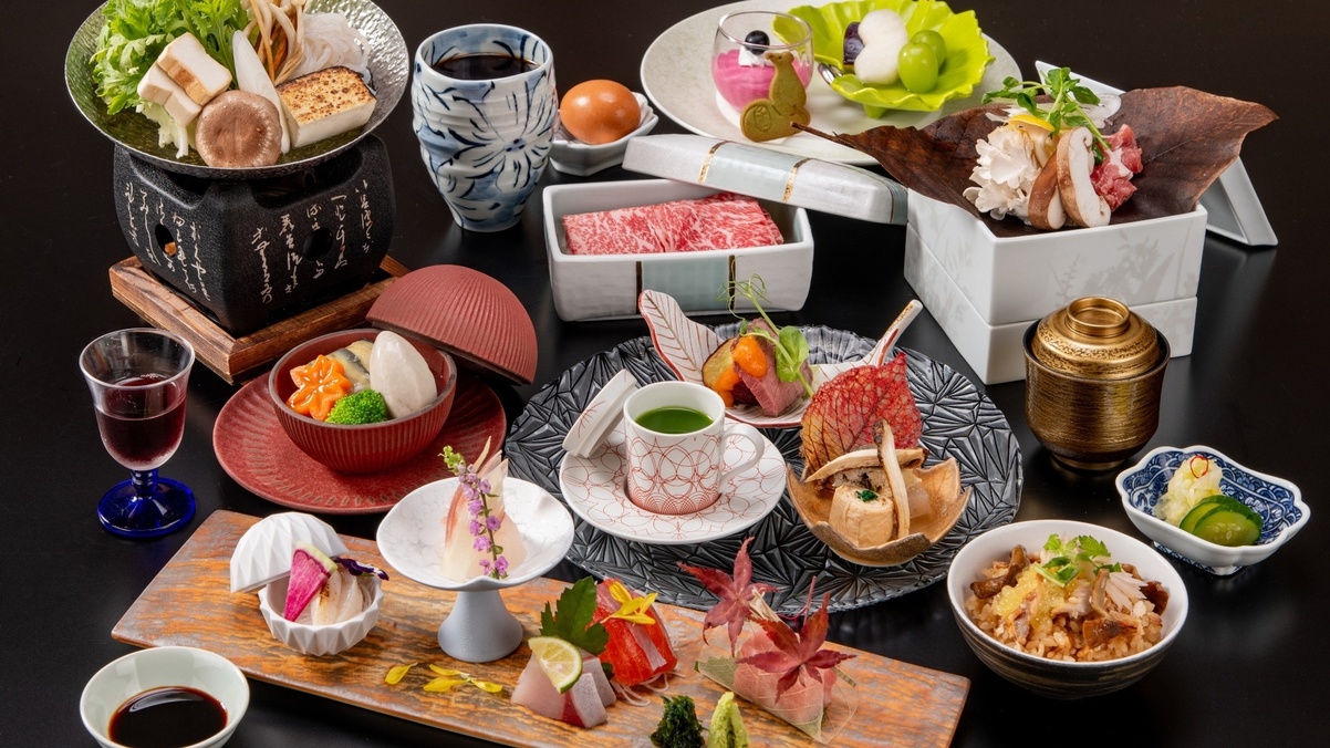 【グランシェフ特別会席膳プラン】　特選の旬食材を使用した最上級会席膳をお食事処で　予約時確認事項あり