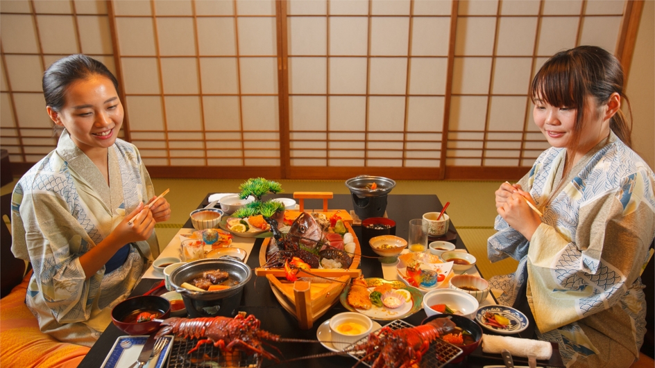 展望温泉◇お部屋食】伊勢海老会席と共に絶景温泉を貸切り状態！？！日帰り4時間滞在プラン