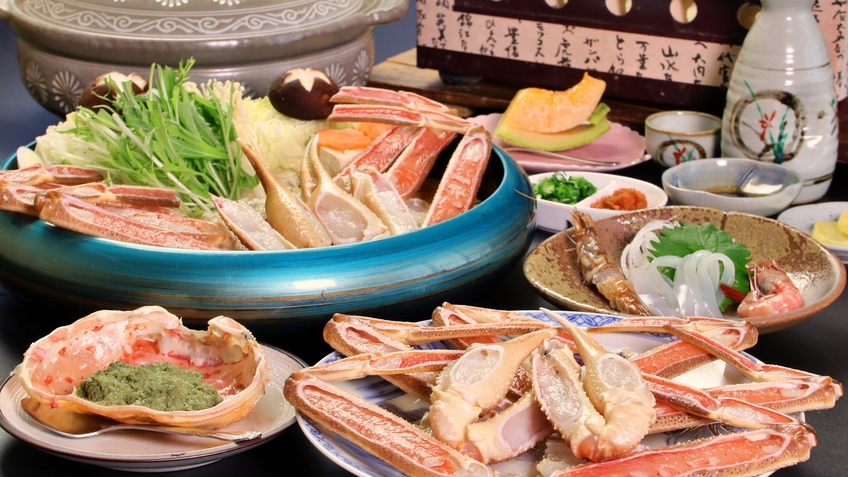 【焼き蟹＆かにすき☆お一人様1杯使用】冬の味覚をリーズナブルに♪満足コース