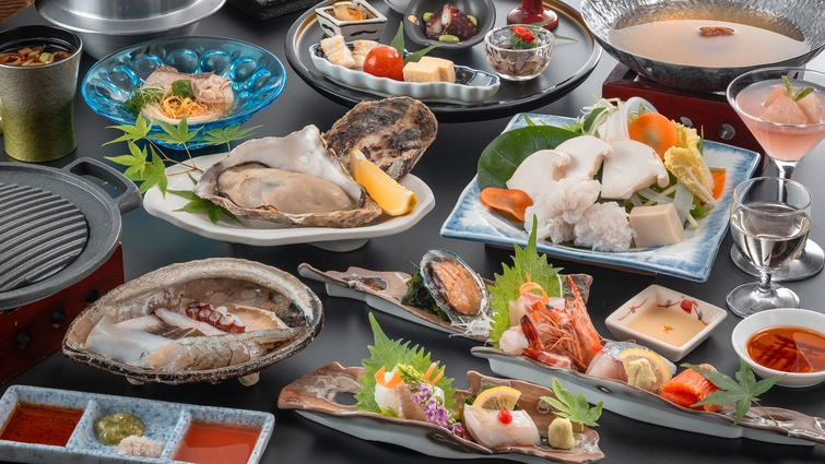 ■グレードUP‐美味魚編■ ＜活魚お造り＞ほか、瀬戸内ならではの海鮮尽くし会席